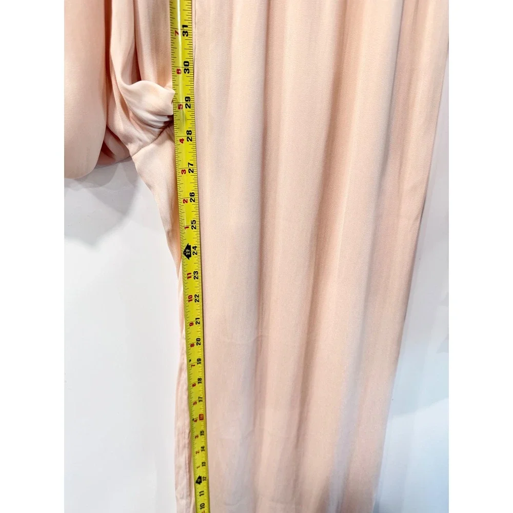 Free People Intimately Satin Pajama Set Sugar Pink Red Piping XS NEW